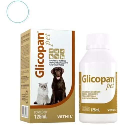 Glicopan Pet Suplemento Vitamínico Mineral Aminoácido 125ml