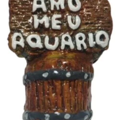 Enfeite Para Aquário Amo Meu Aquário