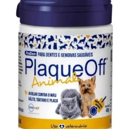Removedor de Tártaros Inovet Plaque Off 40 g Sabor Natural
