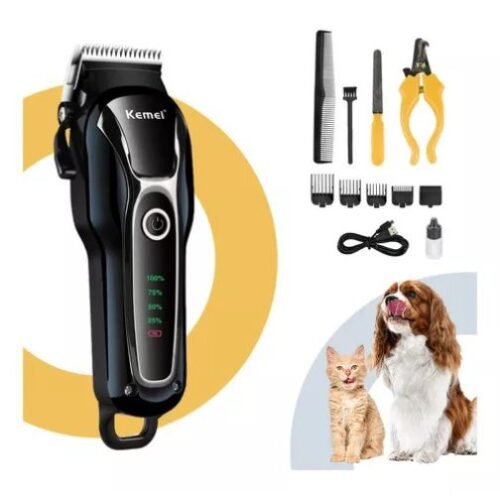 Máquina Tosa Profissional Cachorros Sem Fio Recarregável Cor Preto Voltagem 110v/220v