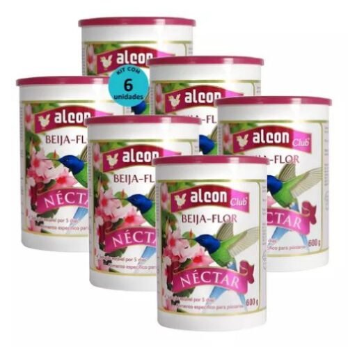 Kit 6 Alcon Club Néctar Beija Flor 600g Novo