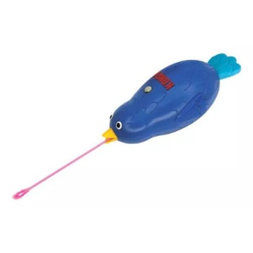 Brinquedo Kong Laser Chirps Bird Com Som Pássaros Para Gato Cor Azul