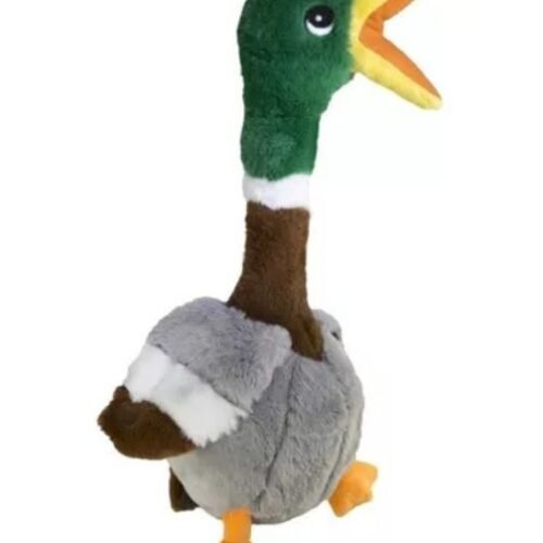 Pelúcia Gigante, Pescoço Longo Com Som De Pato Kong G P/cães Cor Cinza