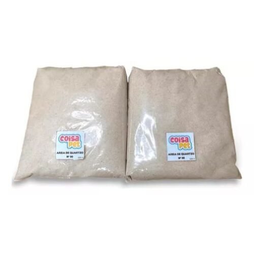 Areia Duna Quartzo N00 P/ Terrário Hamster Aquário Lago 1kg